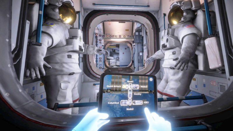 Nasa uses VR training for astronauts