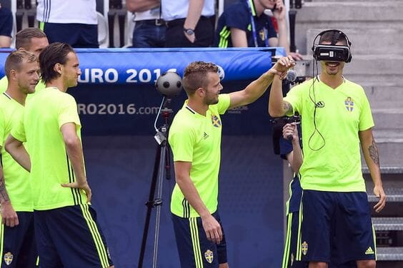 Soccer is using VR for training