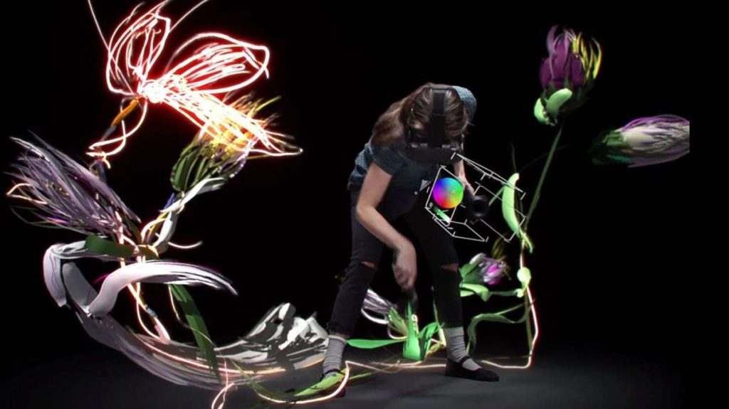 Using Tilt Brush to create art in virtual reality