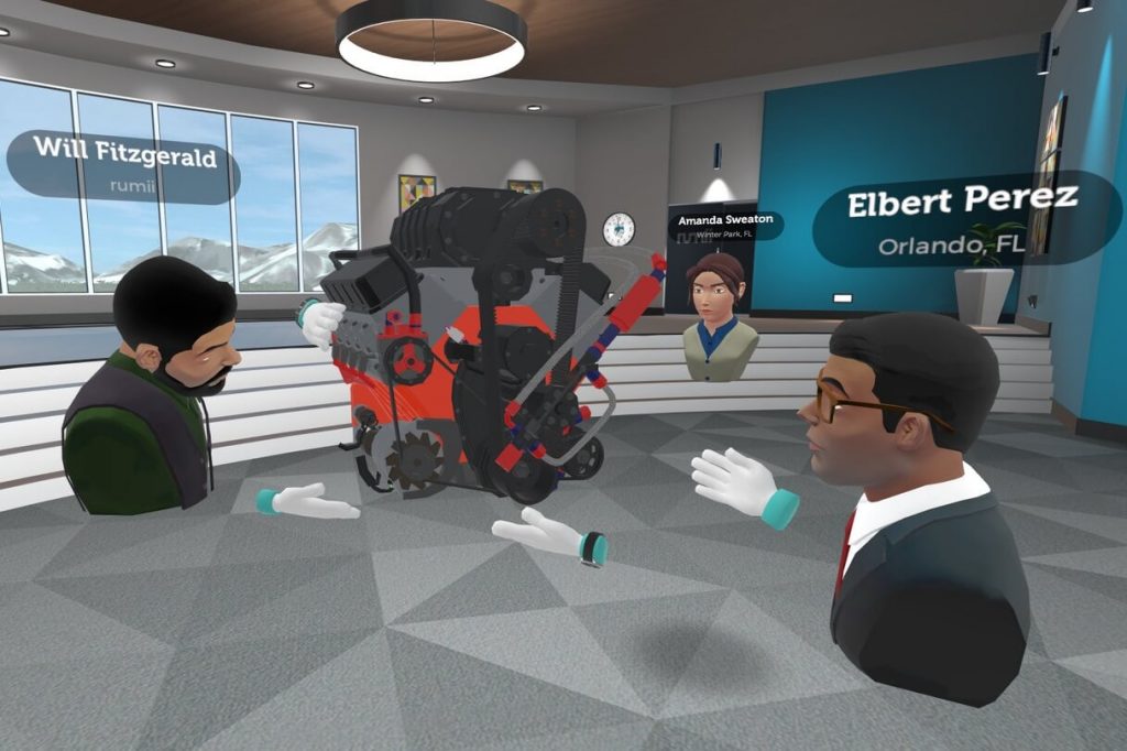 Avatars in VR for workplace training