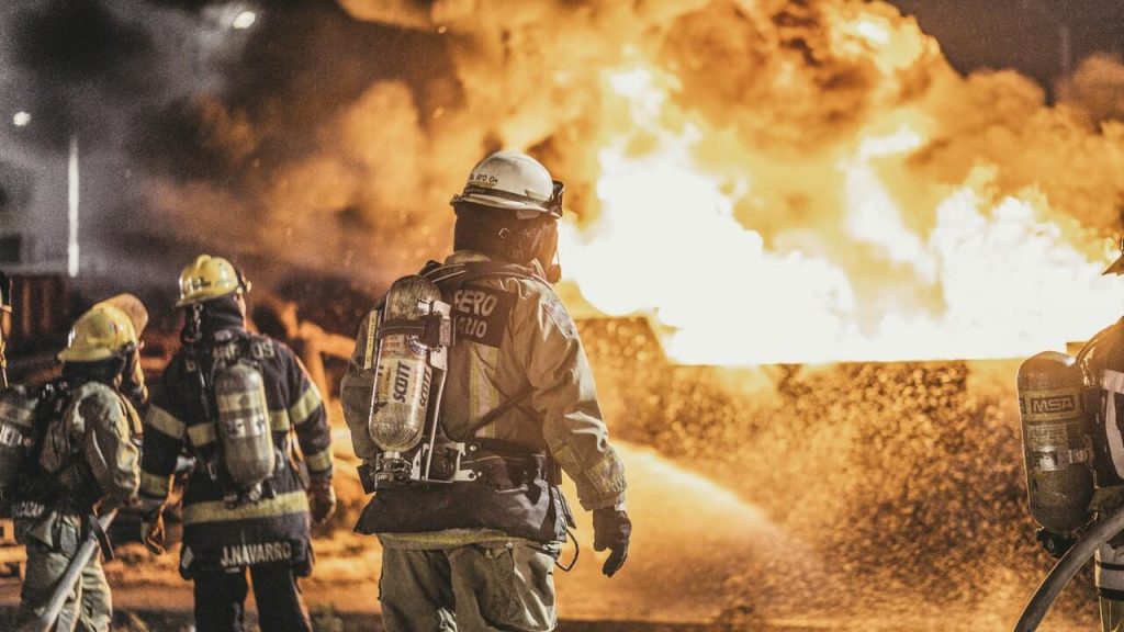 A group of firefighters and first responders.